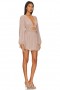 Women Dresses | Lovers + Friends Josephine Mini Dress Rose Gold & Silver