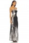 Women Dresses | Lovers + Friends Liza Gown Silver Chrome