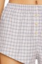 Women Shorts | Lovers + Friends Flutter Boxer Short Tan Plaid