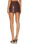 Women Skirts | Lovers + Friends X Rachel Ana Faux Leather Skirt Pecan Brown