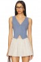 Women Sweaters & Knits | Lovers + Friends Jada Vest Slate Blue