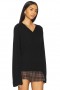 Women Sweaters & Knits | Lovers + Friends Yasmina V Neck Sweater Black