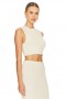 Women Tops | Lovers + Friends Agnese Cropped Vest Cream