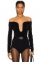 Women Tops | Lovers + Friends Ari Bodysuit Black