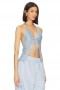 Women Tops | Lovers + Friends Arian Halter Tie Top Periwinkle Blue