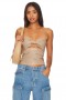 Women Tops | Lovers + Friends Daxton Faux Leather Top Beige Neutral