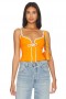Women Tops | Lovers + Friends Maddison Top Orange & White