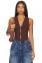Women Tops | Lovers + Friends Margie Vest Brown