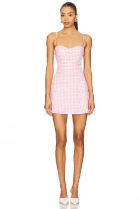 Women Dresses | Lovers + Friends Aimee Mini Dress Pink Gingham