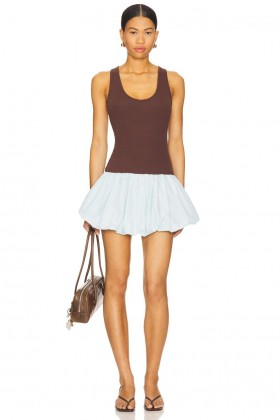 Women Dresses | Lovers + Friends Elly Mini Dress Brown & Light Blue