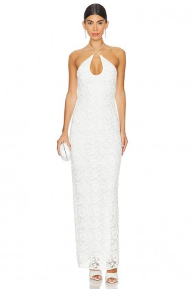 Women Dresses | Lovers + Friends Eloise Embellished Maxi Dress White