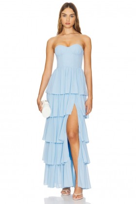 Women Dresses | Lovers + Friends Hattie Gown Baby Blue