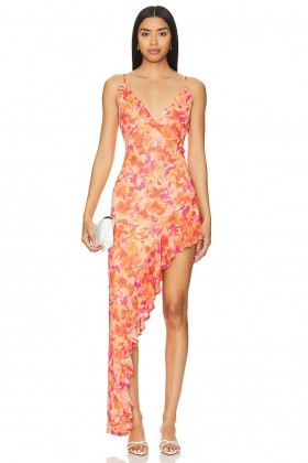 Women Dresses | Lovers + Friends Lilo Asymmetrical Maxi Dress Sunset Floral Multi