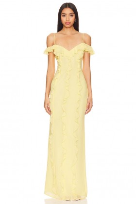 Women Dresses | Lovers + Friends Marisol Gown Baby Yellow