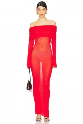 Women Dresses | Lovers + Friends Peregrine Off The Shoulder Maxi Dress Red