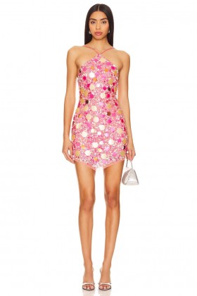 Women Dresses | Lovers + Friends Quinn Embellished Mini Dress Sherbet Sequin Multi