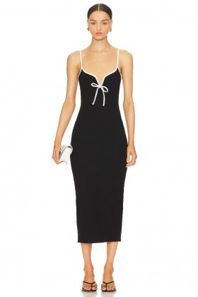 Women Dresses | Lovers + Friends X Anja Dujakovic Maddison Midi Dress Black & White