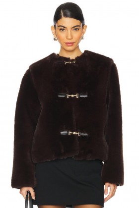 Women Jackets & Coats | Lovers + Friends Rhoda Faux Fur Jacket Brown