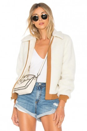 Women Jackets & Coats | Lovers + Friends Simone Faux Fur Jacket Ivory