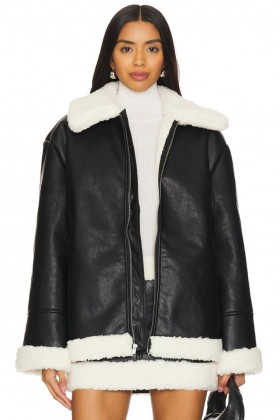 Women Jackets & Coats | Lovers + Friends Violetta Faux Leather Jacket Black