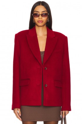 Women Jackets & Coats | Lovers + Friends X Emily Gemma Micah Blazer Red