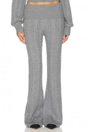 Women Loungewear | Lovers + Friends X Emily Gemma Bessie Knit Pant Grey