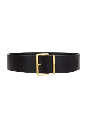 Women | Lovers + Friends Wide Belt Black & Gold