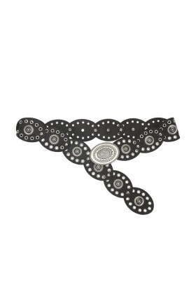 Women | Lovers + Friends Wyatt Belt Black & Silver