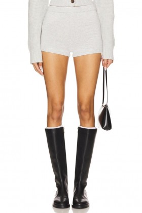 Women Shorts | Lovers + Friends Darina Knit Shorts Light Grey