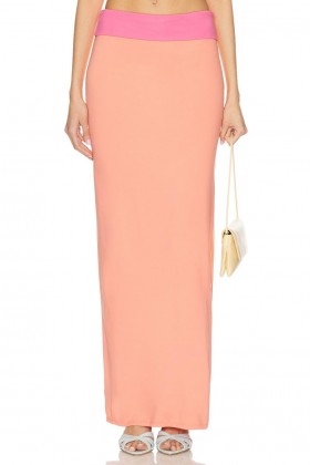Women Skirts | Lovers + Friends Tulip Maxi Skirt Coral & Pink