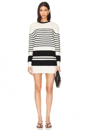 Women Sweaters & Knits | Lovers + Friends Aurora Sweater Dress Black And White