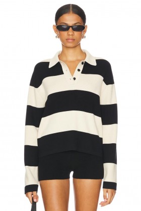 Women Sweaters & Knits | Lovers + Friends Parvati Stripe Sweater Black & Beige