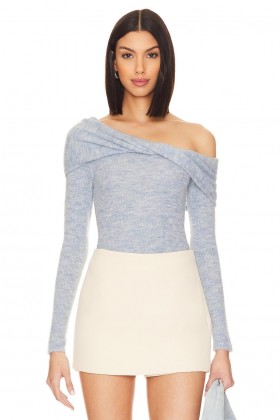 Women Sweaters & Knits | Lovers + Friends X Anja Dujakovi? Zaia Sweater Baby Blue