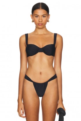 Women Swimsuits & Cover-Ups | Lovers + Friends Chasing Sunsets Top Black