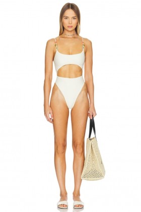 Women Swimsuits & Cover-Ups | Lovers + Friends Good Time One Piece Ivory