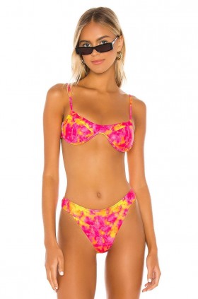 Women Swimsuits & Cover-Ups | Lovers + Friends Kolbie Top Sunset Tie Dye