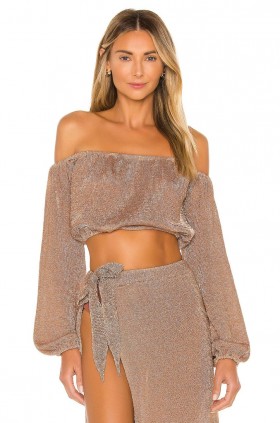 Women Swimsuits & Cover-Ups | Lovers + Friends Nayelli Top Gold
