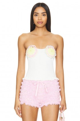 Women Tops | Lovers + Friends Angie Tube Top White Multi