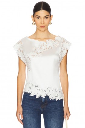 Women Tops | Lovers + Friends Begonia Top White