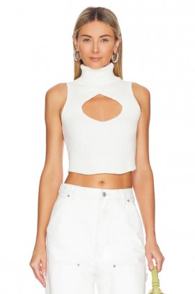 Women Tops | Lovers + Friends Caitlyn Cropped Sweater Ivory