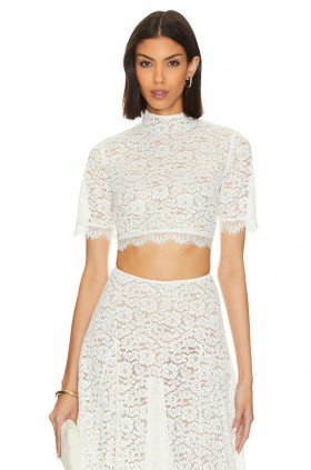 Women Tops | Lovers + Friends Emilia Top White Lace