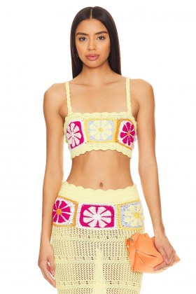 Women Tops | Lovers + Friends Florence Top Yellow Multi