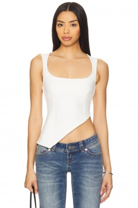 Women Tops | Lovers + Friends Penn Top White
