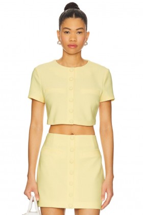 Women Tops | Lovers + Friends Reid Top Light Yellow