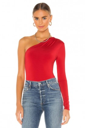 Women Tops | Lovers + Friends Vika Bodysuit Red Orange