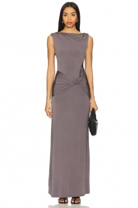 Women Dresses | Lovers + Friends Leah Gown Slate Grey