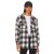 Women Jackets & Coats | Lovers + Friends Harlow Flannel Shacket Black & White