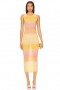 Vestidos Femininos | Lovers + Friends Giada Vestido Midi Transparente Sherbert Multi