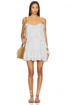  Vestidos Femininos | Lovers + Friends Camille Mini Vestido Azul Bebê