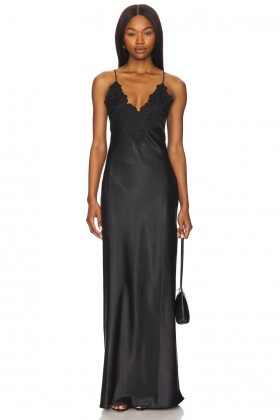 Vestidos femininos | Lovers + Friends X Emma Rose Rhea Slip Dress Preto